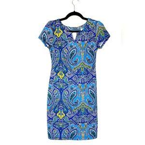 Vintage Jules & Leopold mini dress multicoloured size S-XS